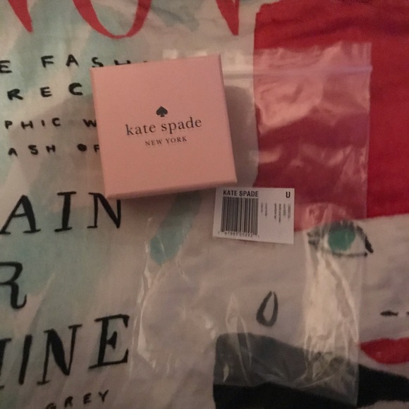 Kate Spade NWT Yours Truly Studs and Mini Pendant - Picture 9 of 9